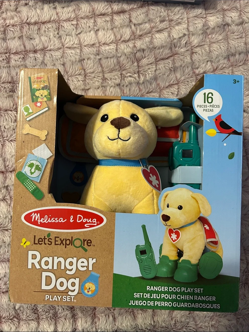 Melissa & Doug Yellow Ranger Dog Plush Play Set with 16 pieces
